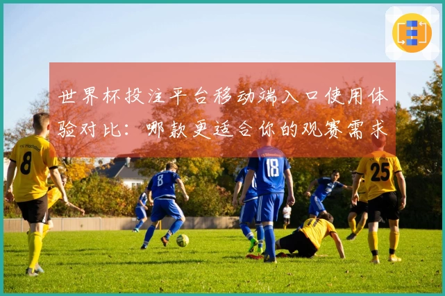 世界杯投注平台移动端入口使用体验对比：哪款更适合你的观赛需求？